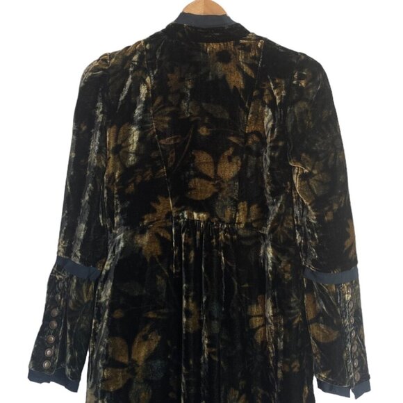 Free People Hazel Duster Crushed Velvet - Picture 8 of 16